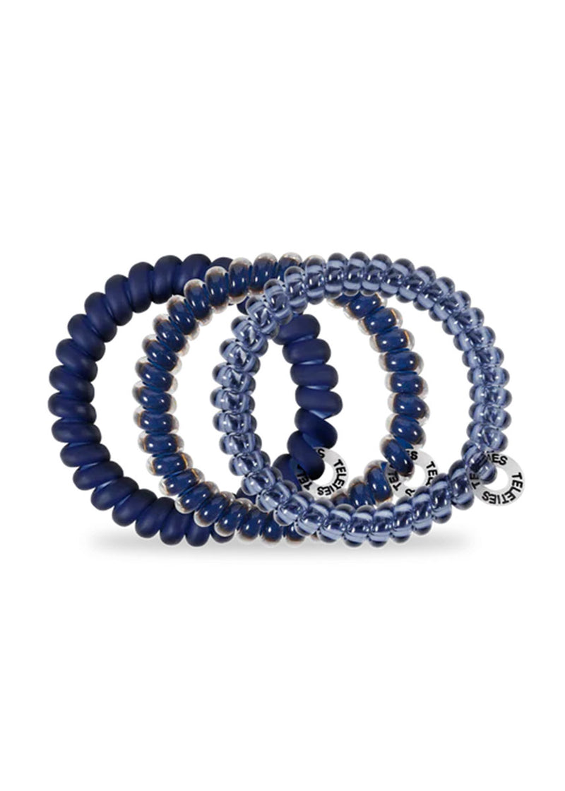 Small Hair Ties (Set Of 3) - Nightfall Navy