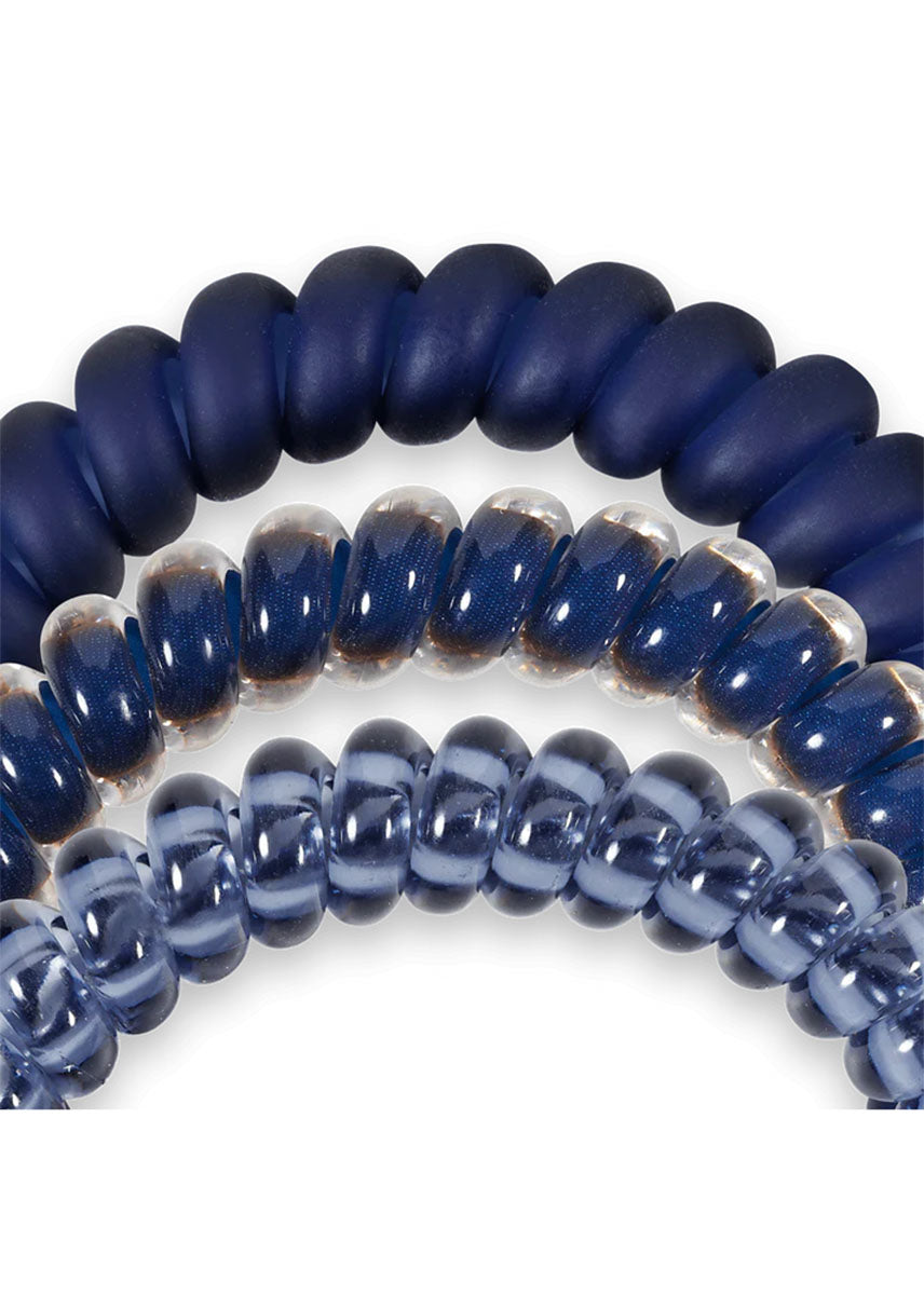 Small Hair Ties (Set Of 3) - Nightfall Navy
