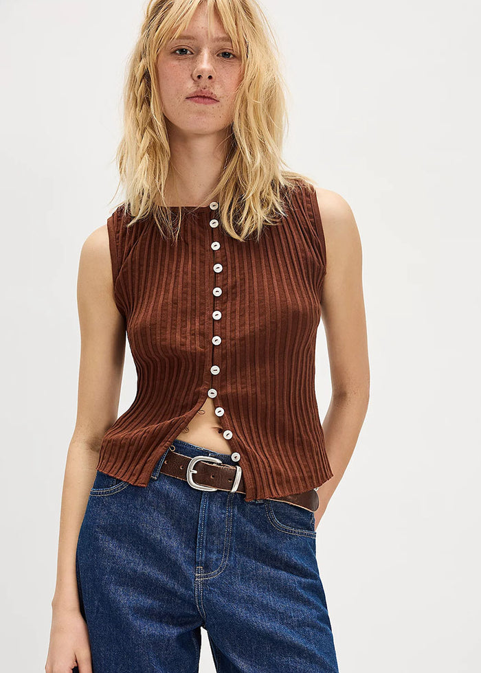 Tilly Vest - Honey Bronze