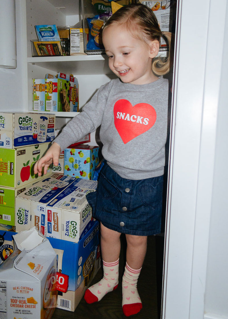 Snacks Toddler Sweatshirt