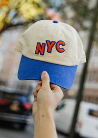 Toddler New Timer NYC Baseball Cap - Blue & Orange