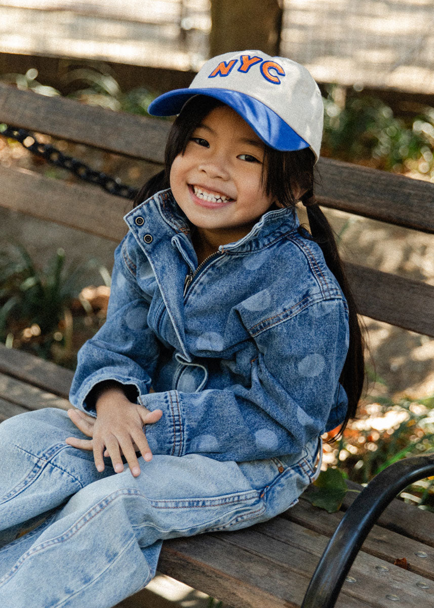 Toddler New Timer NYC Baseball Cap - Blue & Orange