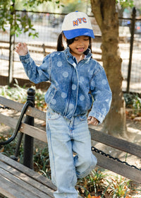 Toddler New Timer NYC Baseball Cap - Blue & Orange