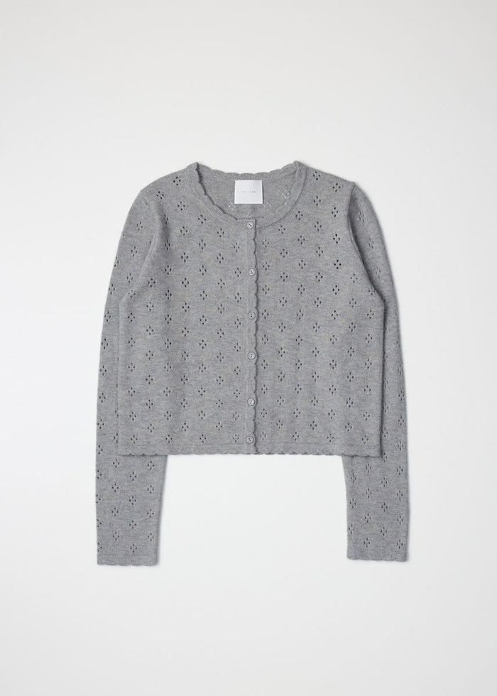 The Carmela Cardigan - Heather Grey