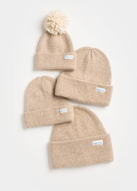 MAD HTR Heather Knit Beanie - Youth - Heather Taupe