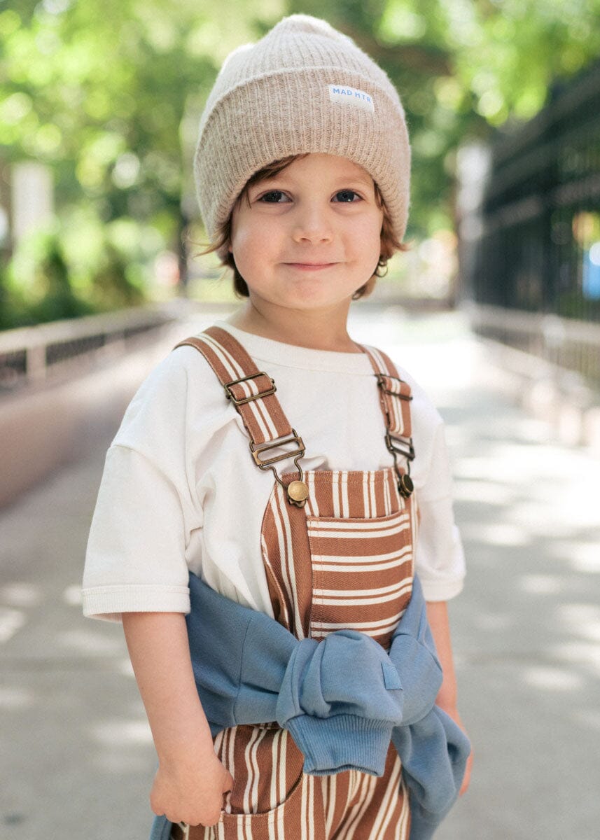 MAD HTR Heather Knit Beanie - Toddler - Heather Taupe