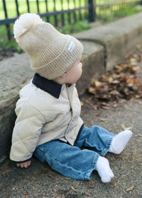 MAD HTR Heather Knit Beanie - Infant - Heather Taupe
