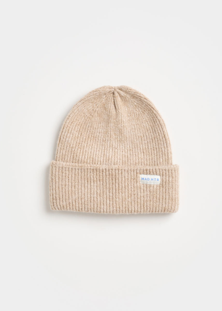 MAD HTR Heather Knit Beanie - Youth - Heather Taupe