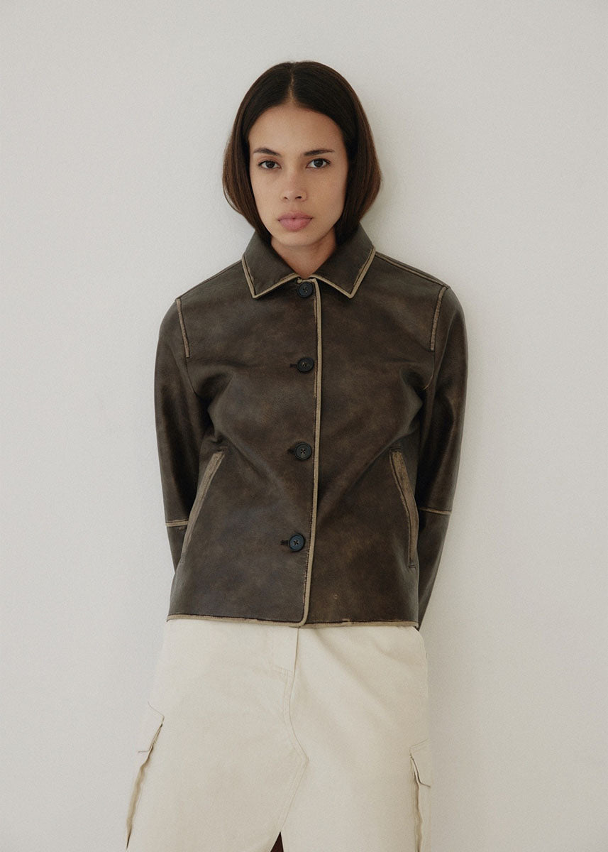 The Murph Jacket - Washed Brown