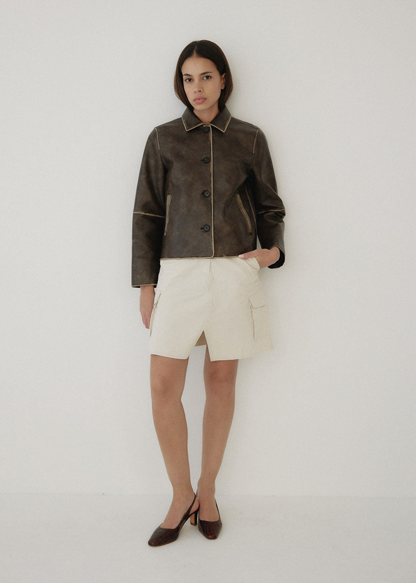 The Murph Jacket - Washed Brown