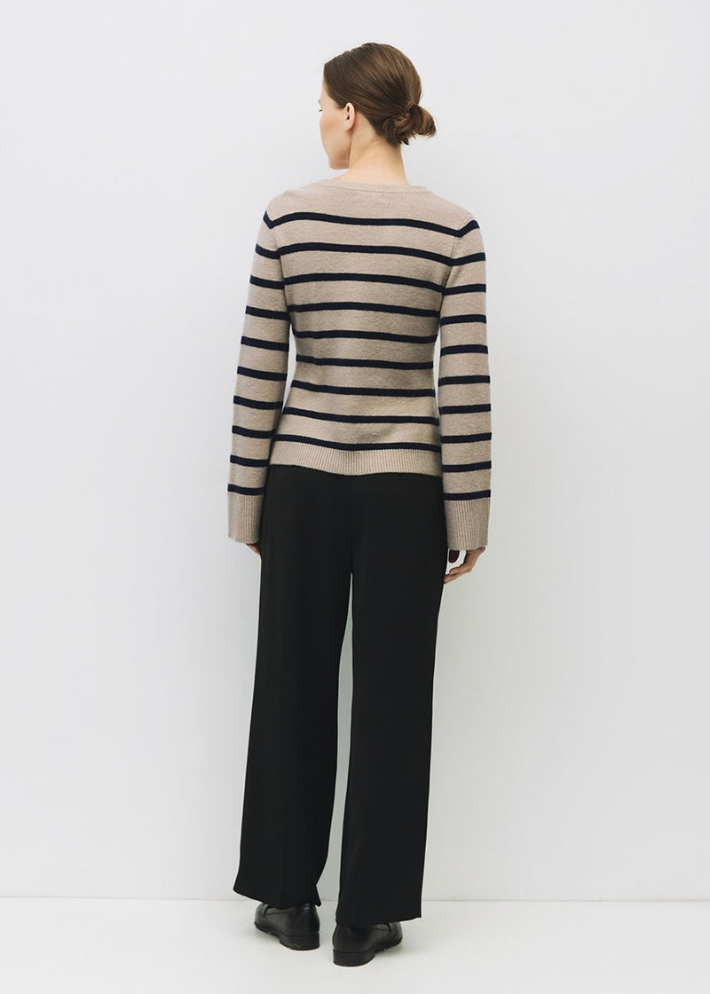 The Cindy Cardigan - Taupe & Navy