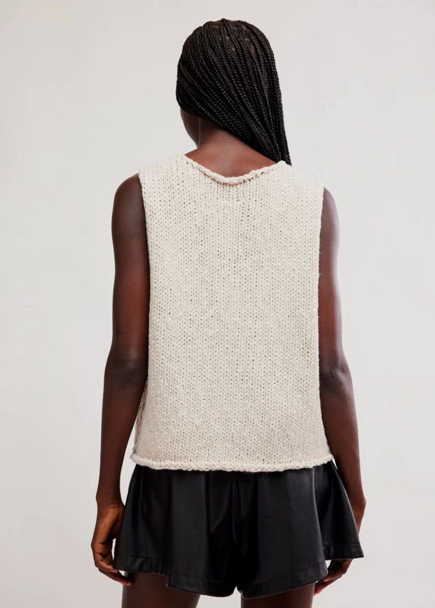 Opal Sweater Tank - Cream