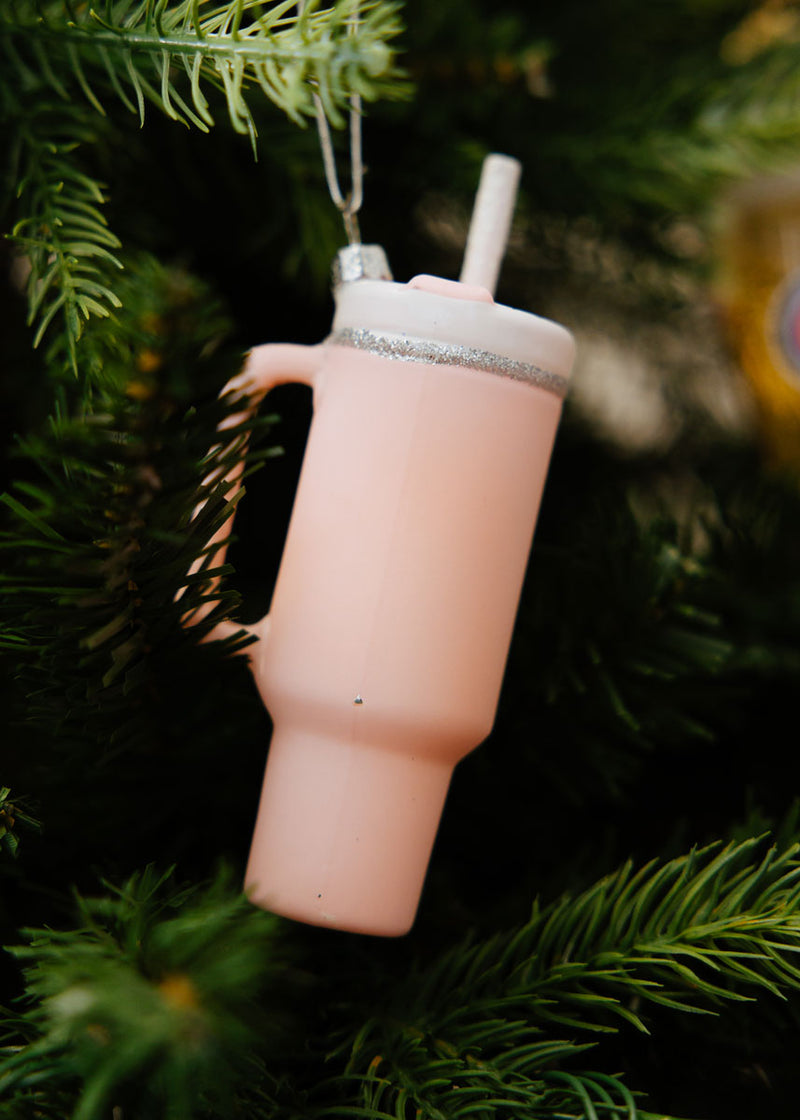 Beverage Tumbler Ornament - Pink