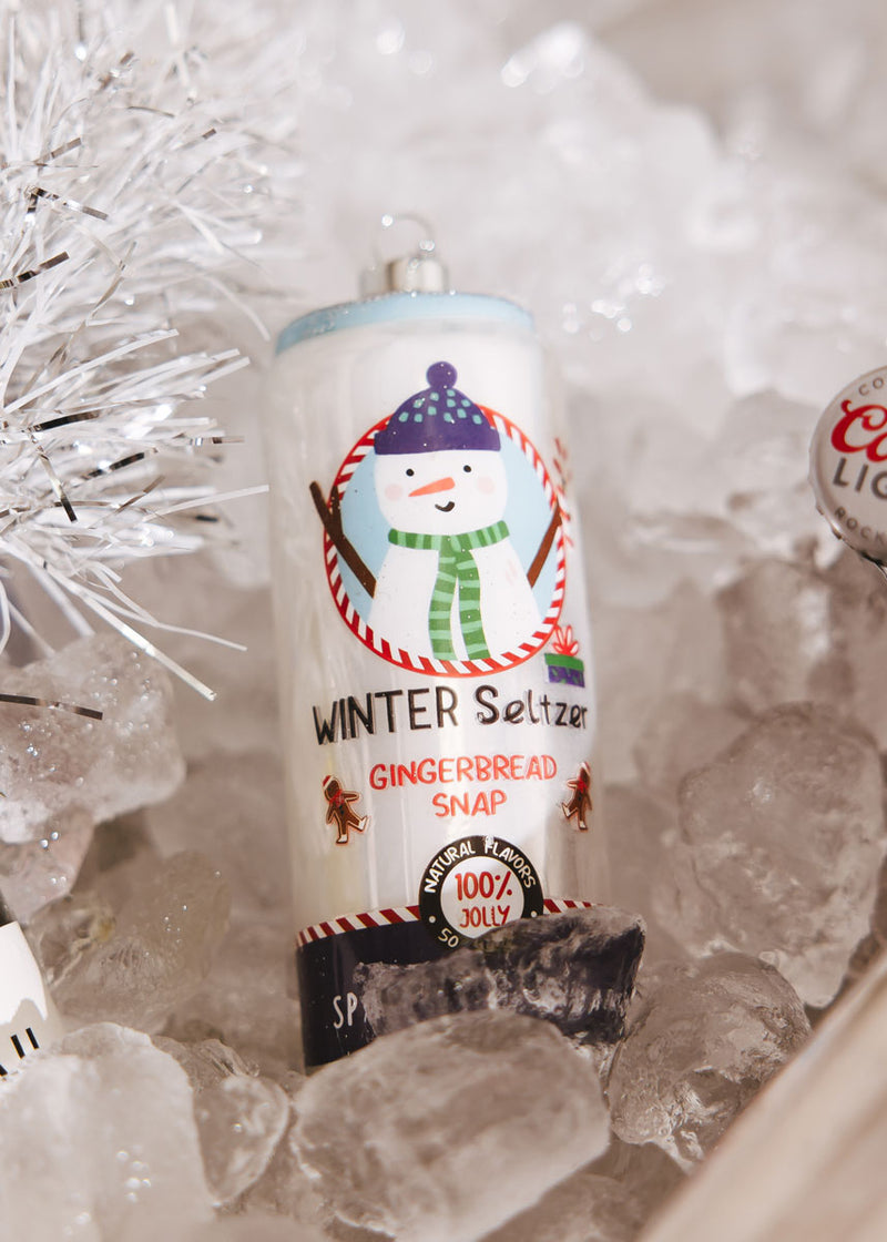 Holiday Seltzer Can Ornament