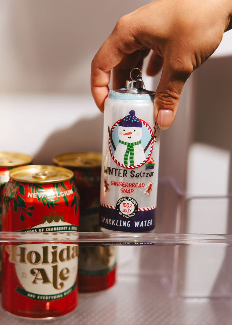 Holiday Seltzer Can Ornament