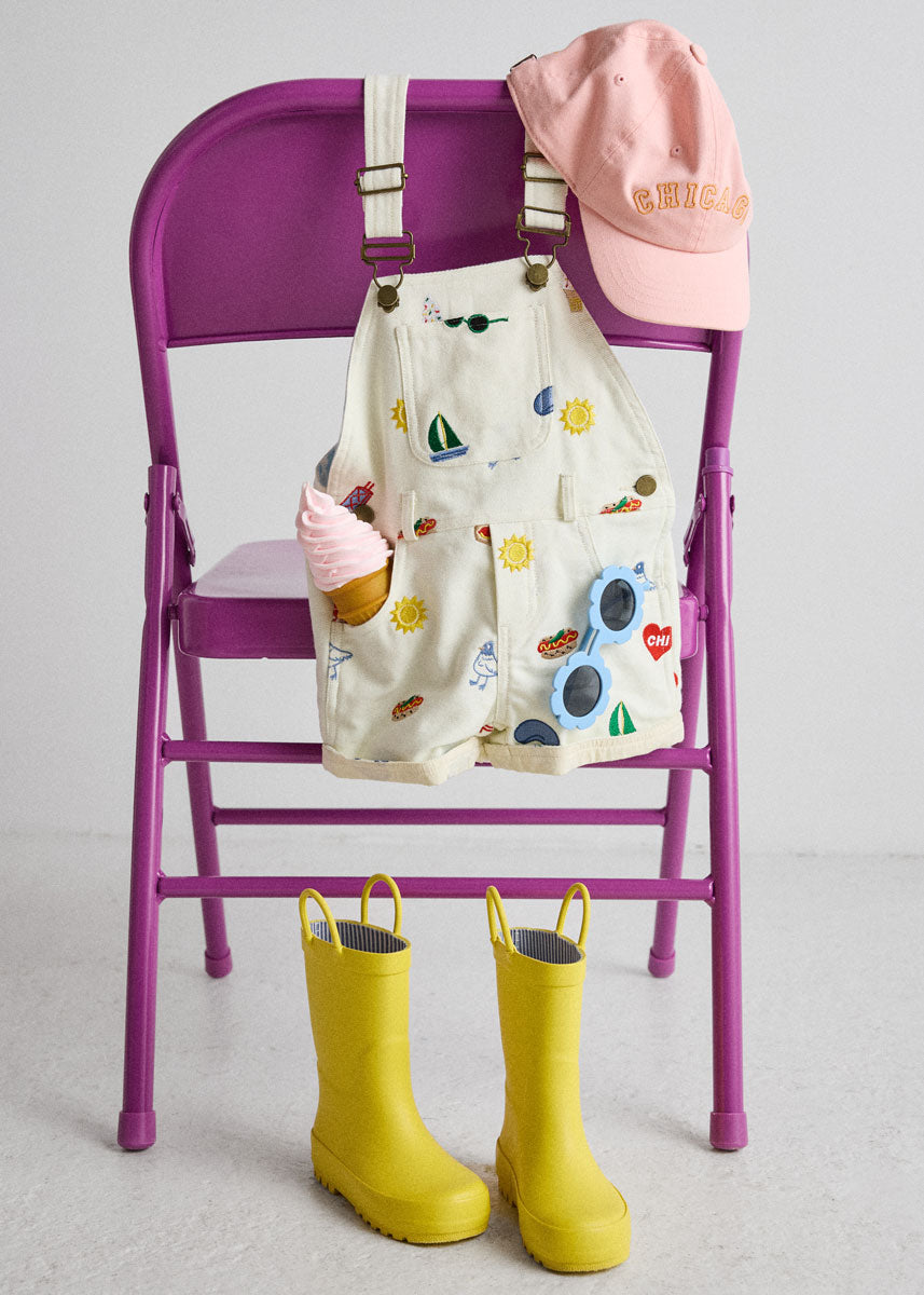 Pre-Order: Chicago Embroidered Shortalls