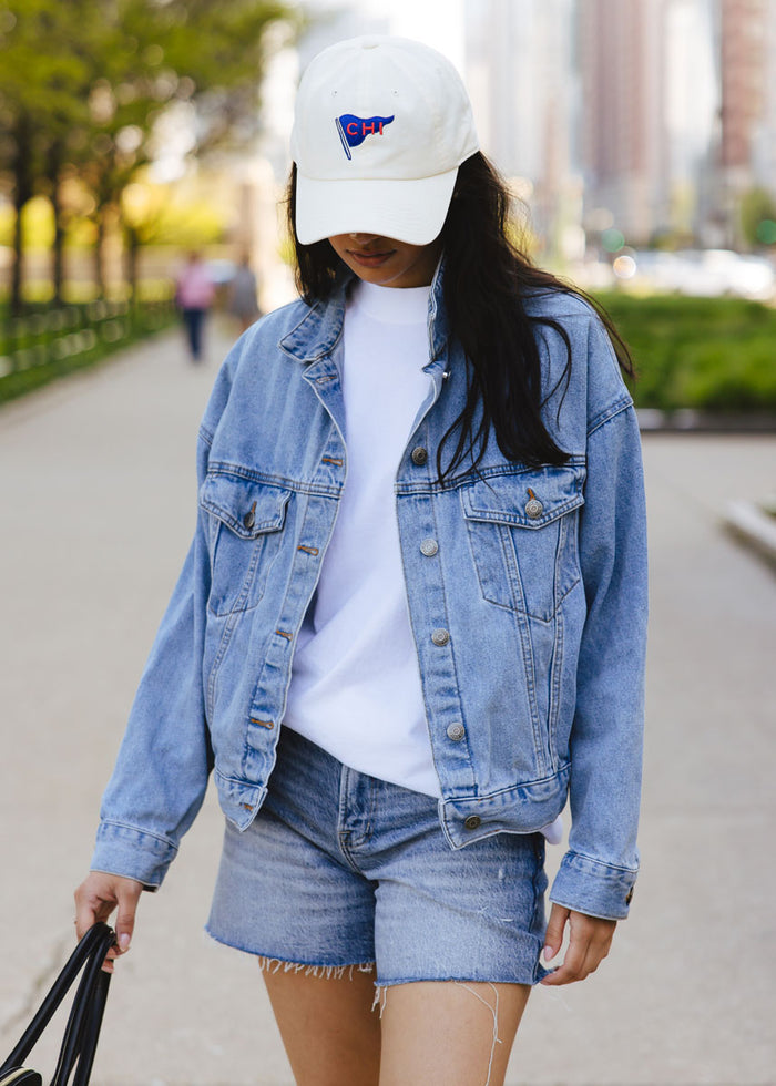 Chi Pennant Icon Hat - Ivory