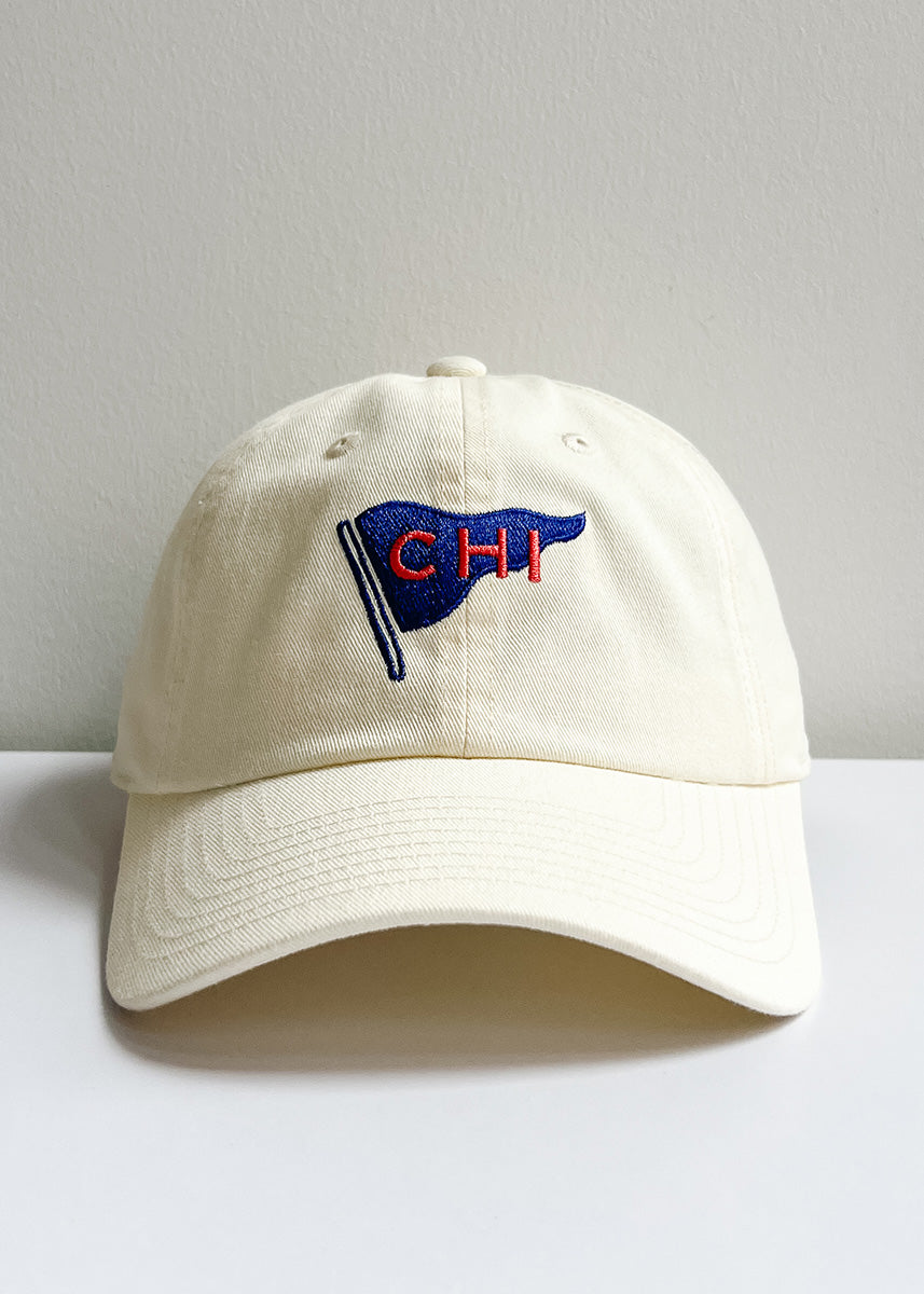 Chi Pennant Icon Hat - Ivory
