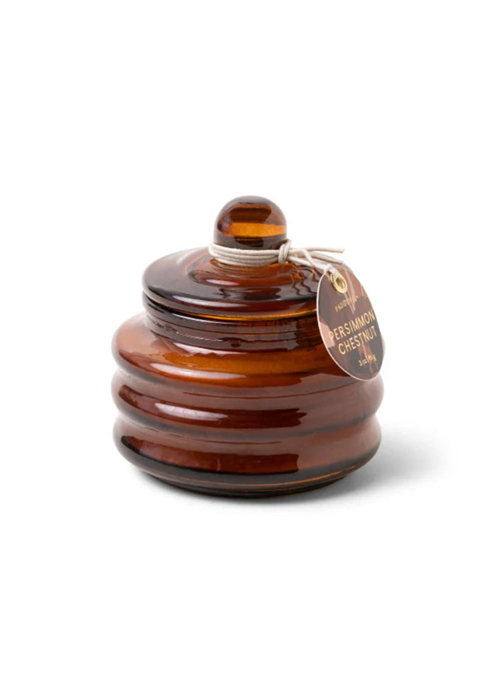 Beam Amber Glass Candle - Persimmon Chestnut 3oz.