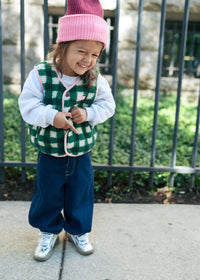 MAD HTR Two-Tone Beanie - Toddler - Burgundy & Sachet Pink