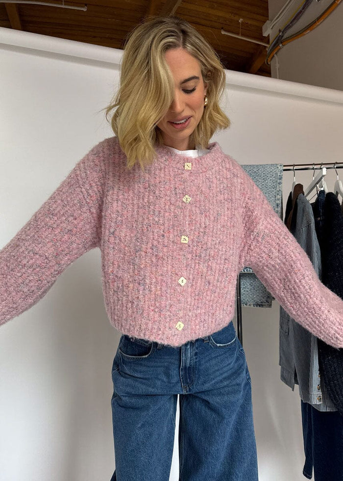 Rachel Oversized Cardigan - Blush