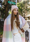 Adult Mad Hatter Ribbed Knit Beanie - Blush