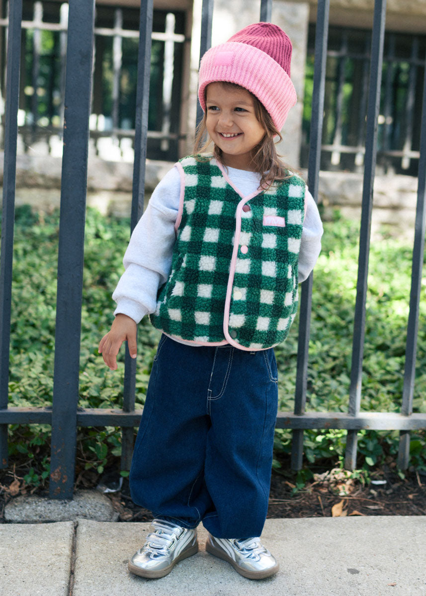 MAD HTR Two-Tone Beanie - Toddler - Burgundy & Sachet Pink