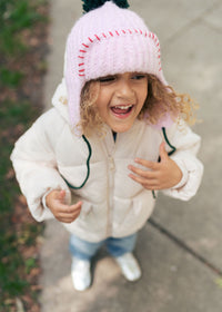 MAD HTR Trapper Hat - Youth - Pink