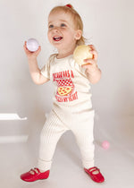 Chicago Has a Pizza My Heart Onesie - Natural