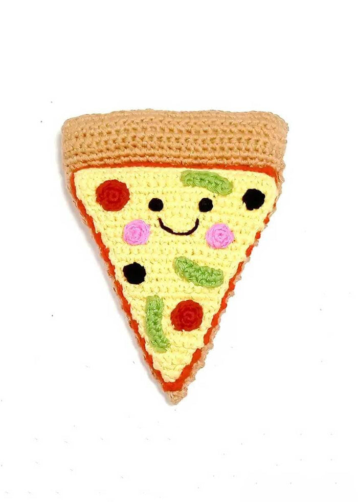 Friendly Plush Pizza Rattle