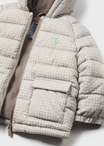 Aiden Stripe Quilted Coat - Heather Latte