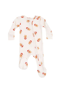 2-Way Zipper Footie - Gingerbread