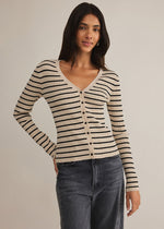 Jordana Stripe Sweater - Sandshell