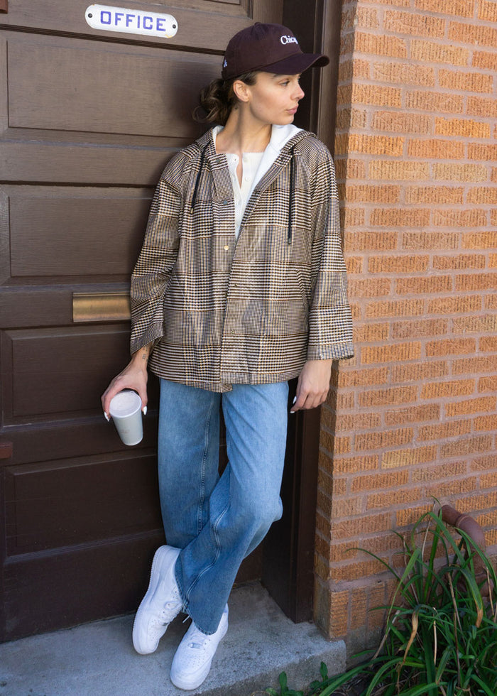 Jesse Raincoat - Houndstooth