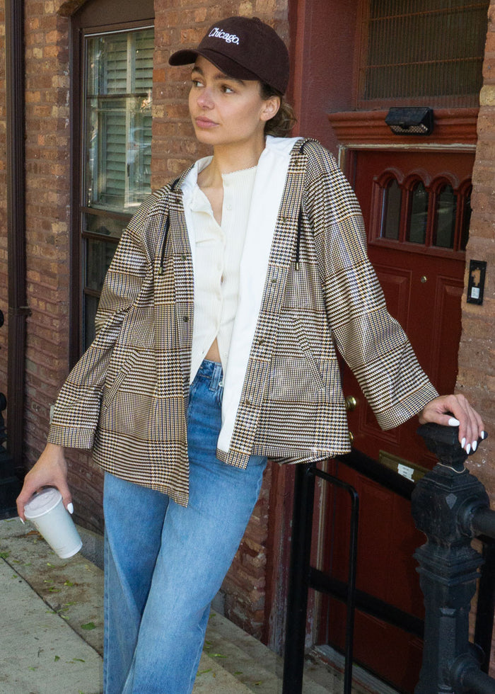 Jesse Raincoat - Houndstooth