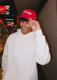 Chicago Blackhawks Wide Whale Cord Baseball Cap - Red