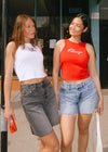 Chicago Script Racer Tank - Red