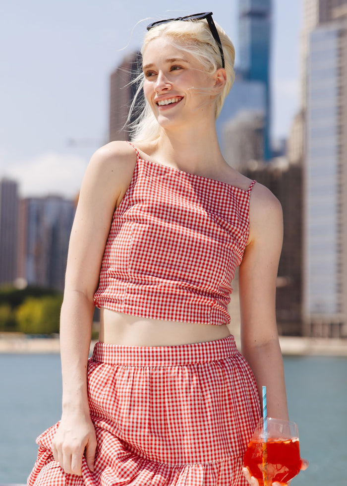 Jamie Top - Red Gingham