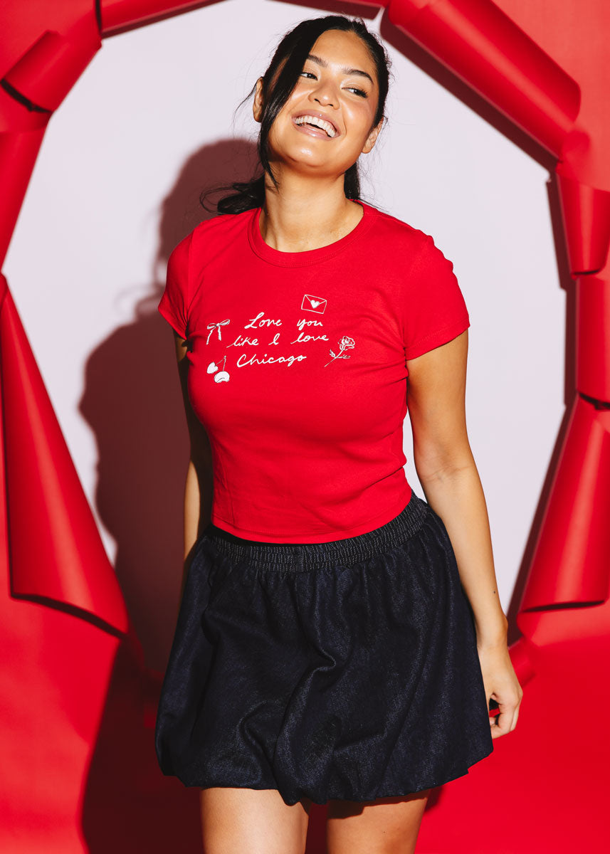 Love You Like I Love Chicago Baby Tee