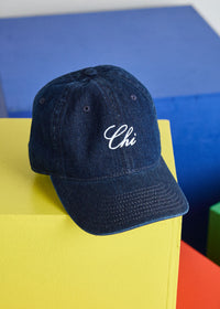 Toddler Chi Embroidered Dad Hat - Dark Denim