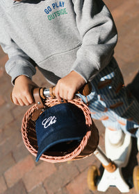 Youth Chi Embroidered Dad Hat - Dark Denim