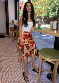 Romabella Midi Skirt - Gold