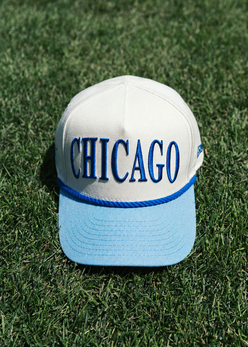 Toddler Chicago Two-Tone Rope Hat - Light Blue & Royal