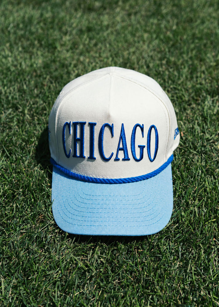 Toddler Chicago Two-Tone Rope Hat - Light Blue & Royal