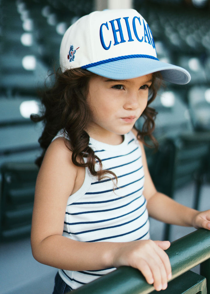 Toddler Chicago Two-Tone Rope Hat - Light Blue & Royal
