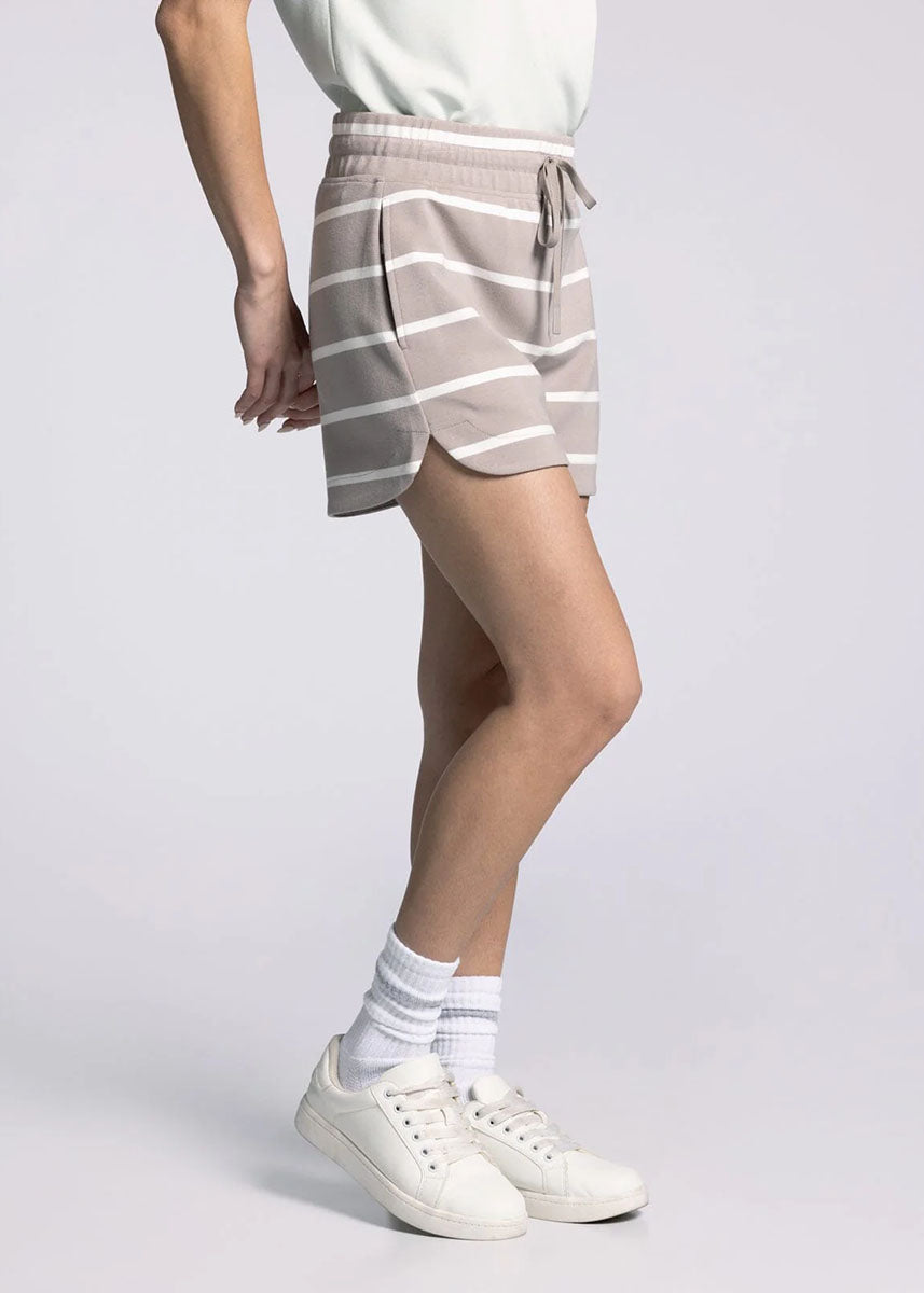 Rosie Shorts - Mushroom Stripe