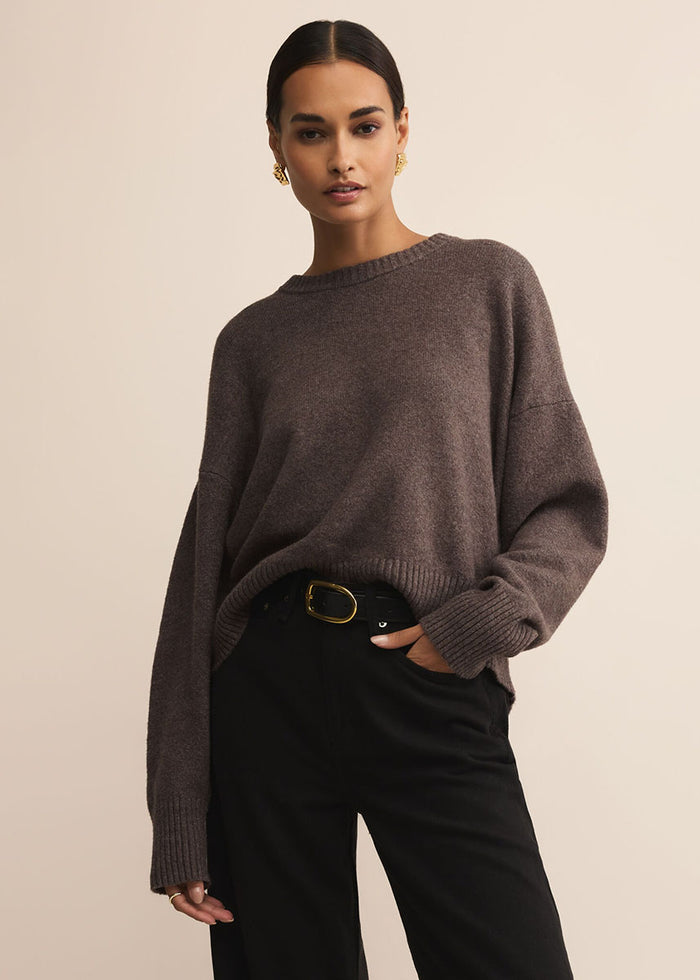 Cirrus Cozy Sweater - Burnt Ash Heather