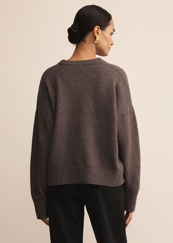Cirrus Cozy Sweater - Burnt Ash Heather
