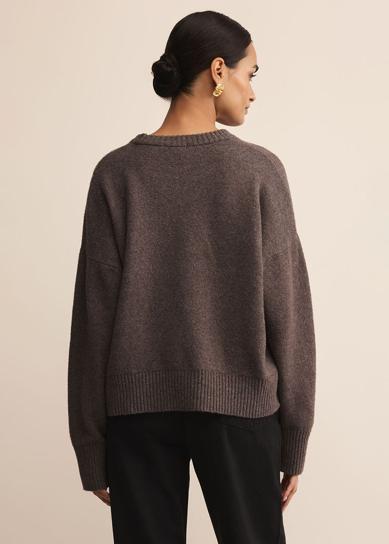Cirrus Cozy Sweater - Burnt Ash Heather