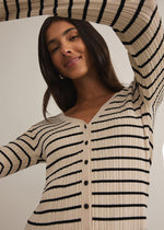 Jordana Stripe Sweater - Sandshell